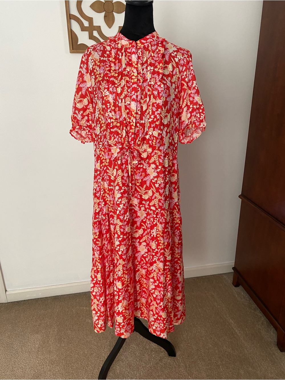 J. McLaughlin Harriet Red Floral Maxi Dress